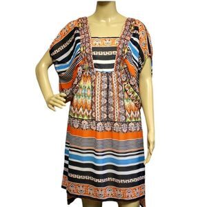 Vintage One World Women Size S Empire Waist Chiffon Summer dress